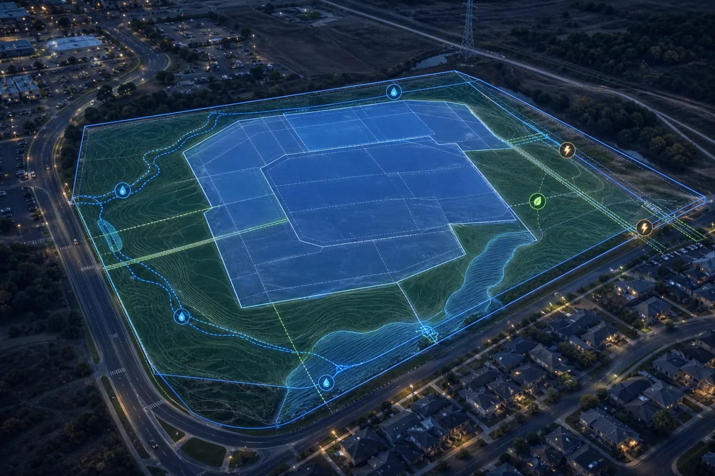 AI-assisted land development and site feasibility analysis